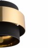 Czarno złota lampa wisząca dekoracyjny podwójny abażur w stylu hampton nad stół do salonu jadalni sypialni CALISTO 1 4376 50cm TK-Lighting